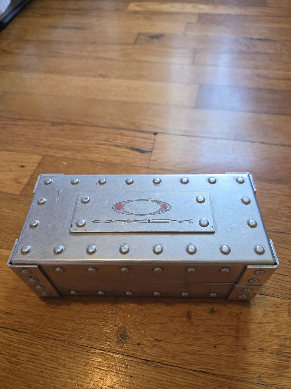 Silver Oakley Metal Toy Box - Kids Collectible Case